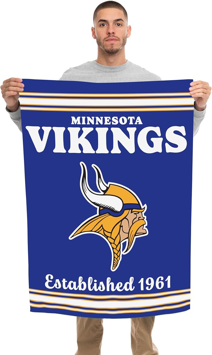 NFL Double Sided Team Logo Vertical Flag (40" x 28")