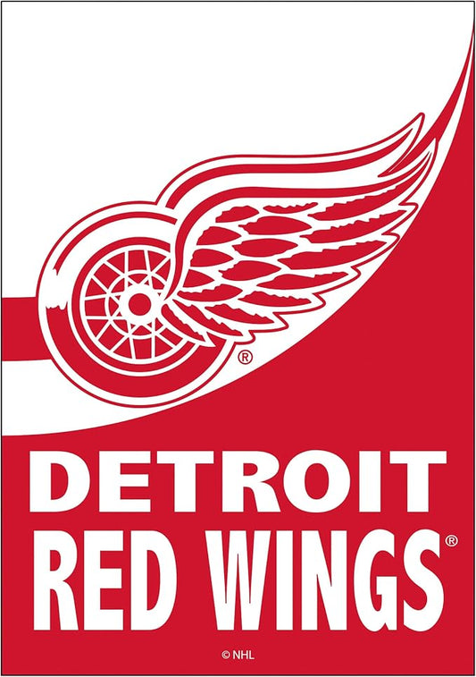 NHL Detroit Red Wings House Flag, 28 x 44, Double Sided Garden Flags for Outside, Outdoor Flags & Banners for Gardens Patio, Indoor Wall Decor Flag for Room