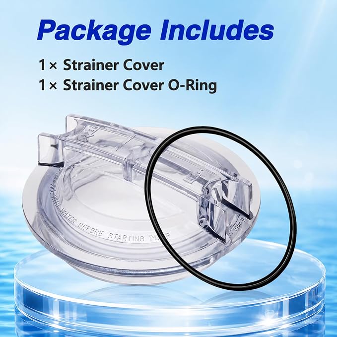 Pool Pump lid Compatible with Hayward Super II Pump SP3000 & SP3000X Series, Threaded Strainer Cover with O-Ring Replace# SP3100D SPX3100D 5110-03C
