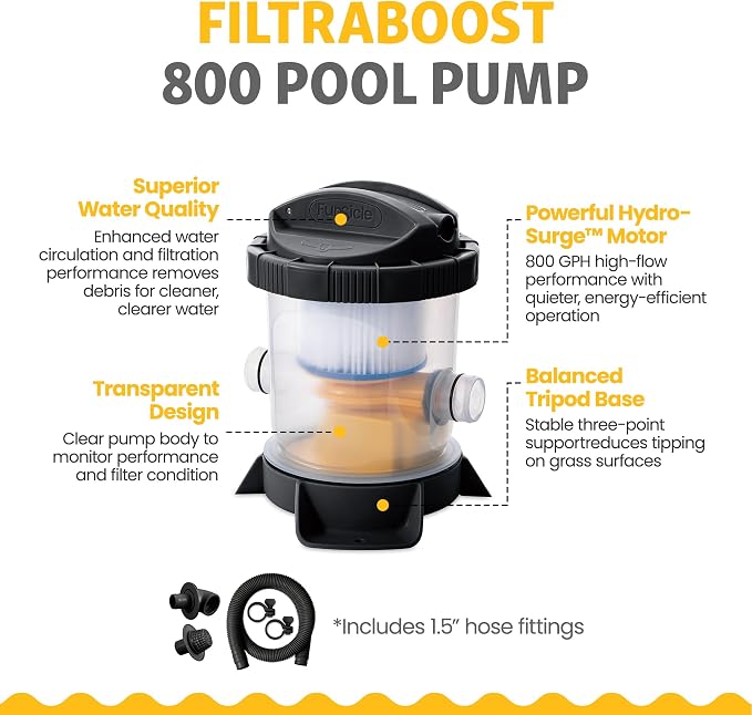 Funsicle Oasis Designer Lap 13' x 7' x 39.5” Rectangular Above Ground Swimming Pool, with FiltraBoost 800 GPH Filter Pump, Ladder & Repair Patch, Dark Herringbone | Rectangular Pool with FiltraBoost 800 GPH Filter Pump, Ladder & Repair Patch, Dark Herr...