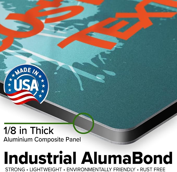 Custom Sign, Custom Street Sign, 11 Font Colors, 13 Font Styles, 4 Hole Options, 22 Sizes, 12x12 Inches, Rust Free DiBound, Fade Resistant, Made in USA by My Sign Center (Graffiti)