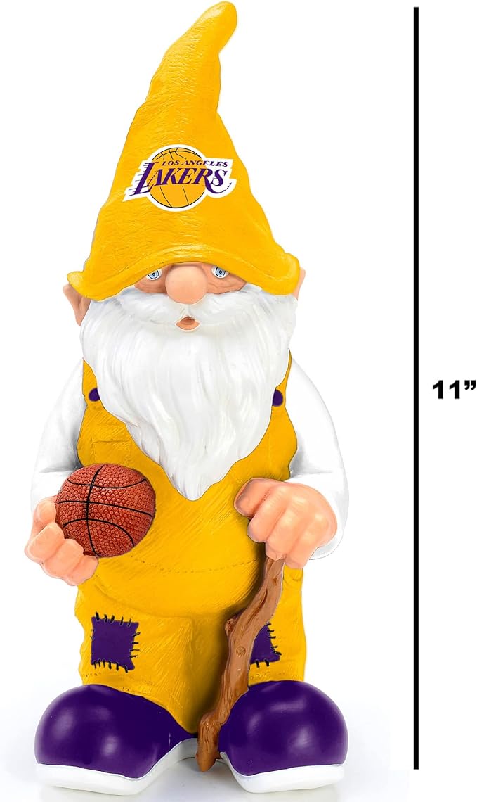 FOCO Unisex-Adult NBA Team Logo Outdoor Garden Gnomes
