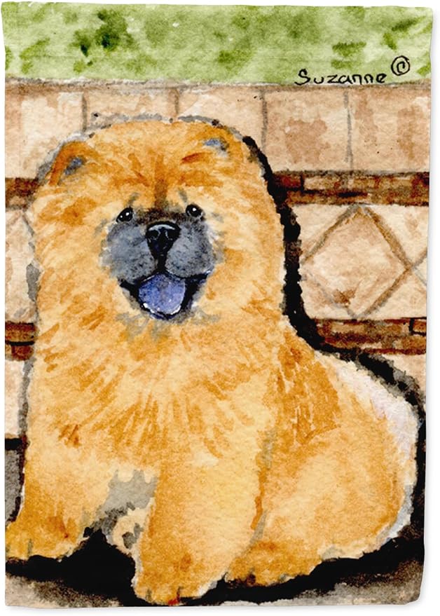 Caroline's Treasures SS8875GF Chow Chow Garden Flag Mailbox Flag Decorative Yard Flag Banner Outside Patio Artwork Yard Flower Beds, Garden Size, Multicolor