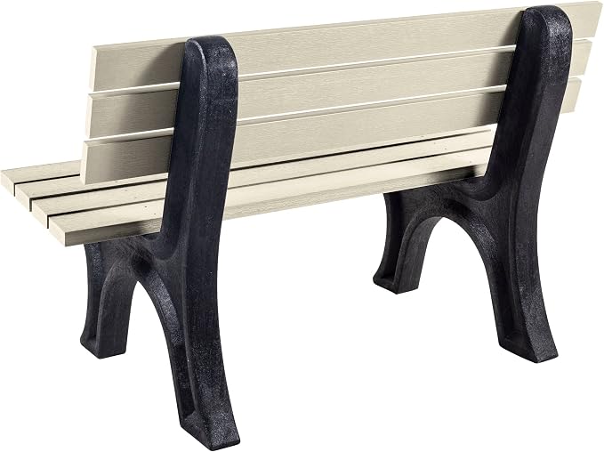 Sequoia Professional CM-BENSQ43-WAE Aurora 4 ft Park Bench, Whitewash