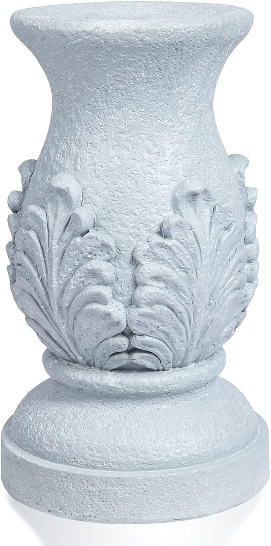 VCUTEKA Gazing Ball Stand, 8-10" Gazing Globe Roman Garden Pedestal Outdoor | 12" H Gazing Ball Stand for Garden, Outdoor Display Stand Décor Accessories Resin Roman pedestal for 10" Garden Gazing Globe