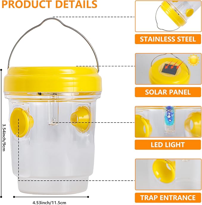 3pc Wasp Traps Outdoor Hanging