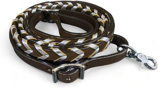 Soft Leather Reins Horse Reins Barrel Reins Laced Barrel Rains Leather Rains