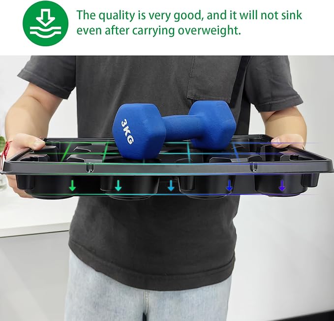 RooTrimmer 12 Cell Round Nursery Trays Thickened Durable Seedling Pots Shuttle Carrying Trays for Holding 4 inch Pots (16.85" 12.6", 5-Pack)