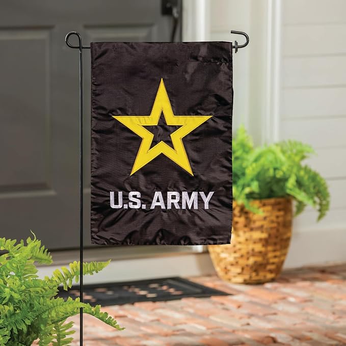 U.S. Army Patriotic Garden Flag, Welcome Garden Flags 12x18 Double Sided for Outside Yard Porch, Small House Flags For Military Veteran