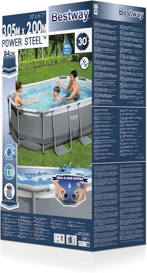 Bestway Power Steel™ Oval Above Ground Pool 305 x 200 cm