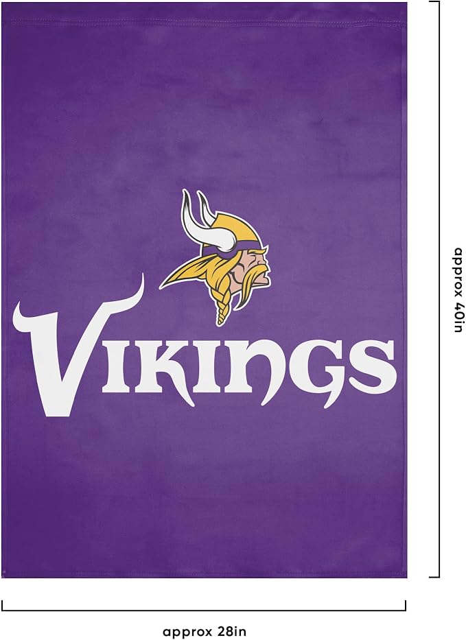 NFL Double Sided Team Logo Vertical Flag (40" x 28")