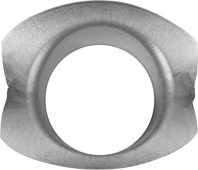 Repa Market Round 90 Degree Splitter for 6” Duct - 4" Outlet Branch Connector - Galvanized Steel Saddle Takeoff, Heavy Duty Supply/Exhaust Air Ventilation Duct Work Collar, Range Hood Duct Adapter
