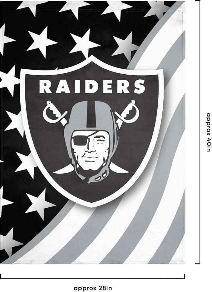 NFL Double Sided Team Logo Vertical Flag (40" x 28")