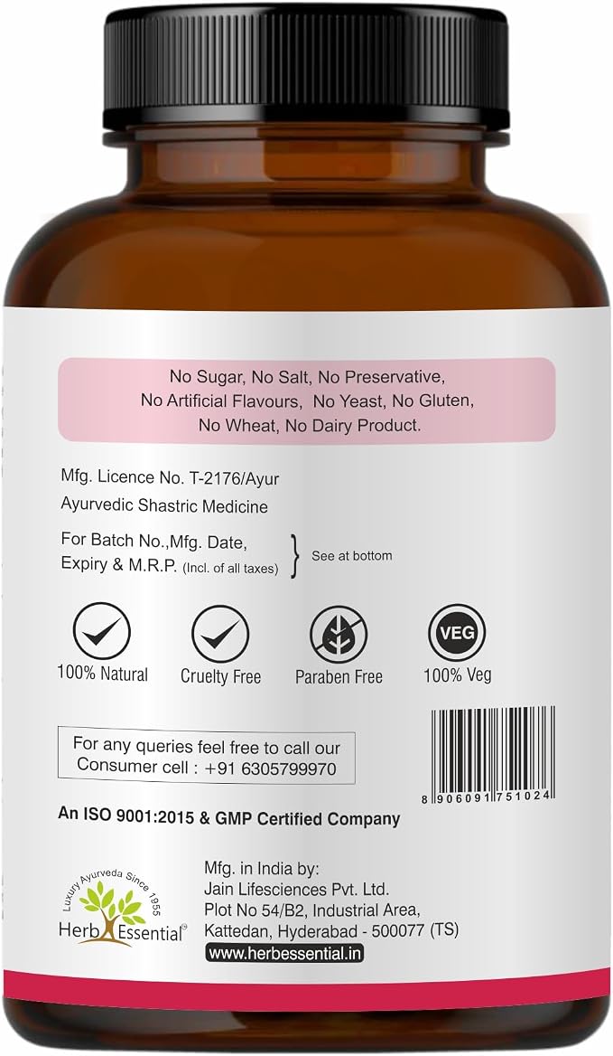 Herb Essential Pomegranate Extract Tablets 500mg, Natural Pomegranate Supplement, No Preservatives & Vegan Tablets for Daily Use- 60 Count Bottle (Pack of 1)