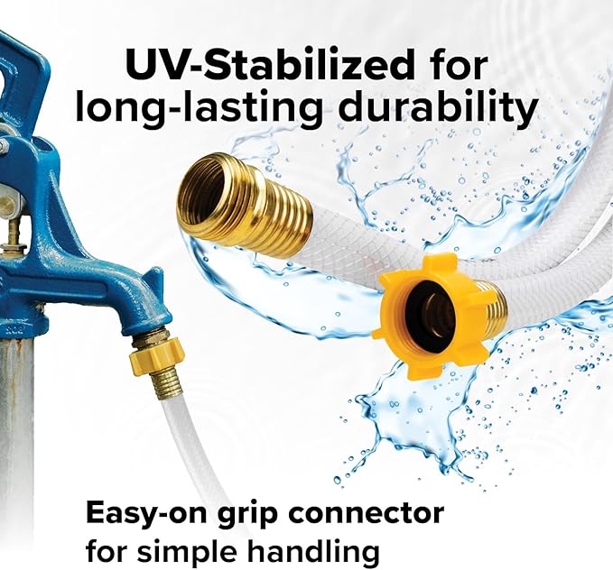 Camco TastePURE 4-Ft Water Hose - RV Drinking Water Hose Contains No Lead,No BPA &-No Phthalate - Features Reinforced Design & Crafted of PVC - 1/2” Inside Diameter,Made in the USA (22763),(Pack of 6)