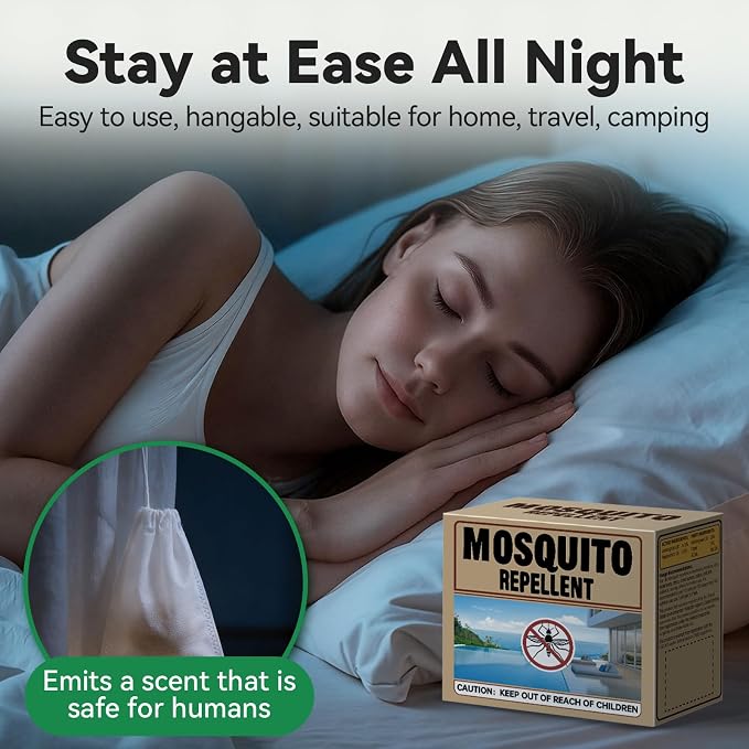 Mosquito Repellent for Patio, Mosquito Repellent 36 Balls for Indoor Use, Natural Mosquito Control for Yard Garden, Camping - Long Lasting Outdoor Mosquito Deterrent for Room