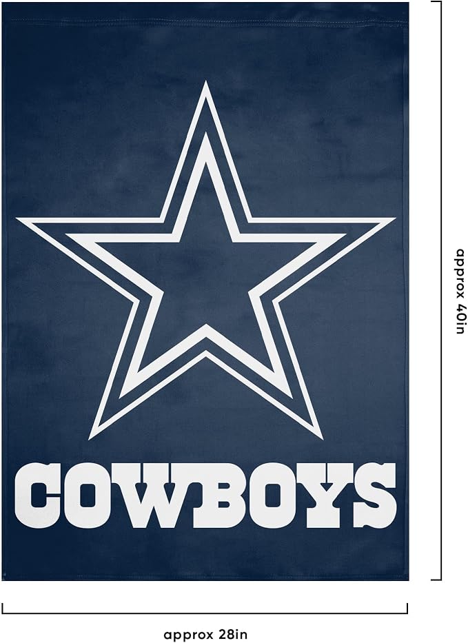 NFL Double Sided Team Logo Vertical Flag (40" x 28")
