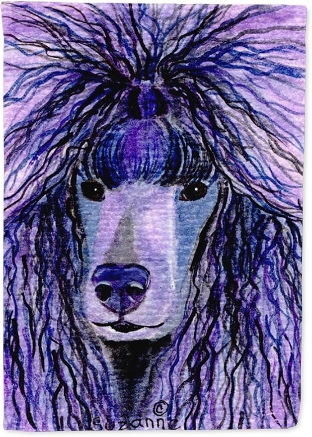 Caroline's Treasures SS8800GF Poodle Garden Flag Mailbox Flag Decorative Yard Flag Banner Outside Patio Artwork Yard Flower Beds, Garden Size, Multicolor