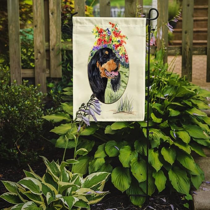 Caroline's Treasures SS8056GF Gordon Setter Garden Flag Mailbox Flag Decorative Yard Flag Banner Outside Patio Artwork Yard Flower Beds, Garden Size, Multicolor