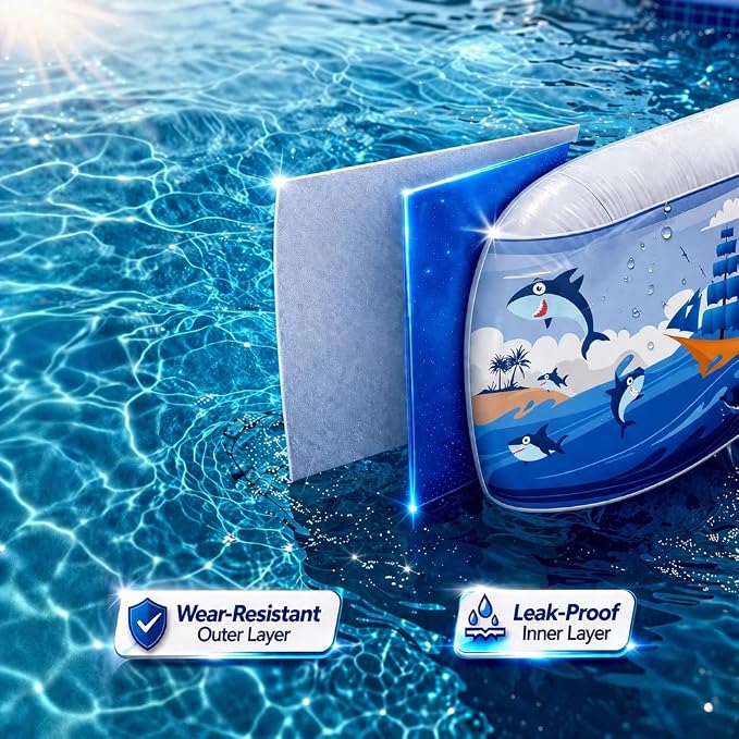 Inflatable Swimming Pool for Kids and Adults- 118" x 68" x 22" Family Full-Sized Blow Up Pools for Kids-Thickened Durable Above Ground Swimming Pool Backyard Lawn, Summer Party Outdoor and Indoor