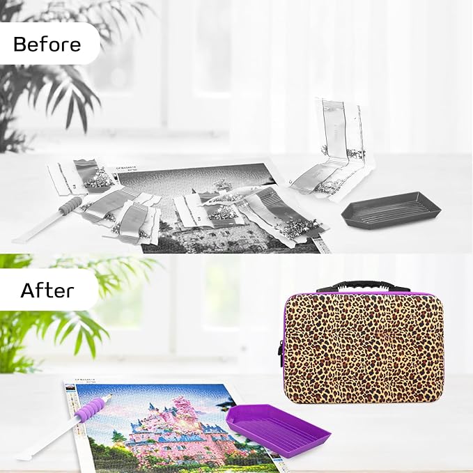 ZORETCO Diamond Painting Storage, 60 Containers Diamond Art Kits for Adults | Diamond Art Storage Case with Tools, Portable Bead Organizer Box for Diamond Painting Accessories, Art Supplies