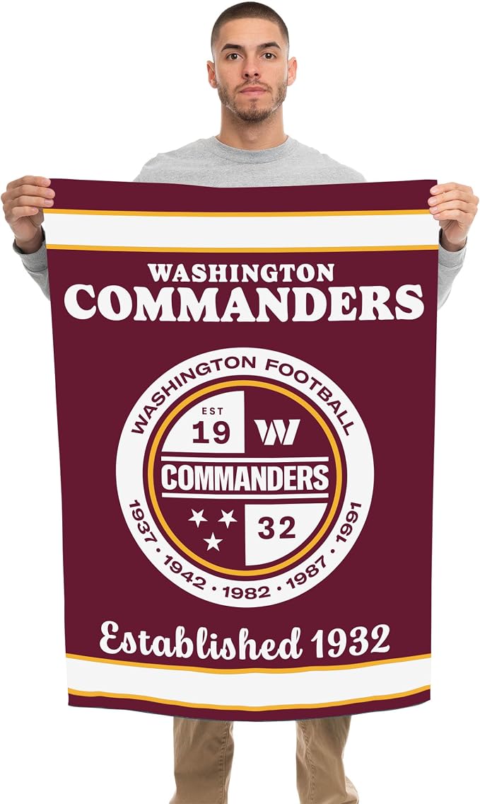 NFL Double Sided Team Logo Vertical Flag (40" x 28")