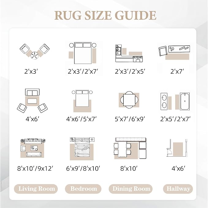 Area Rug for Living Room 9x12: Large Washable Boho Moroccan Rugs Geometric Floral Rug, Non-Slip Foldable Morden Farmhouse Indoor Floor Carpet for Bedroom Dining Table Home(FloralBrown, 9'x12')