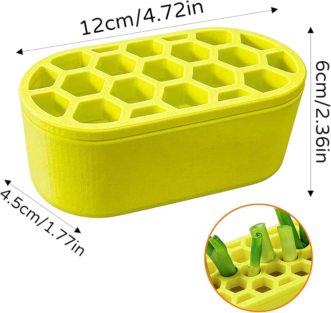 Green Onion Regrower Sprouting, Hydroponic Scallion Planter Box | 3D Printed Mini Green Onion Regrower Kit for Indoor Kitchen Windowsill Garden, Hydroponics Enthusiasts
