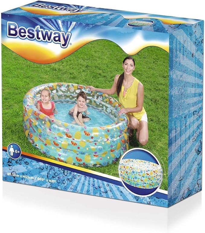 BESTWAY Planschbecken Sea Life, 150 x 53 cm, Mehrfarbig