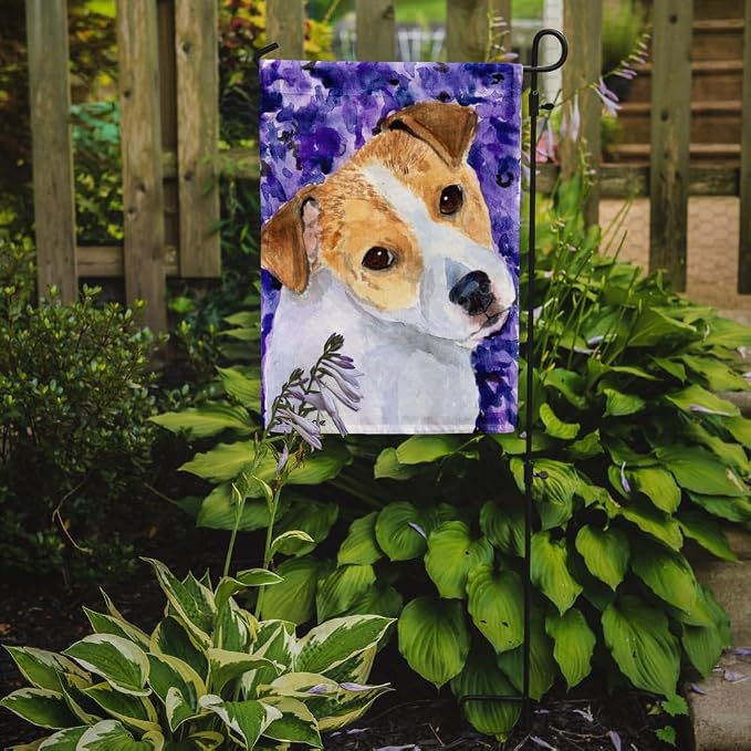 Caroline's Treasures SS8740GF Jack Russell Terrier Garden Flag Mailbox Flag Decorative Yard Flag Banner Outside Patio Artwork Yard Flower Beds, Garden Size, Multicolor