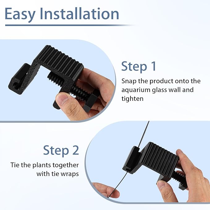 3 Pcs Adjustable Aquarium Holder, Flexible Size Grip for Mangroves, Lucky Bamboo and Probes