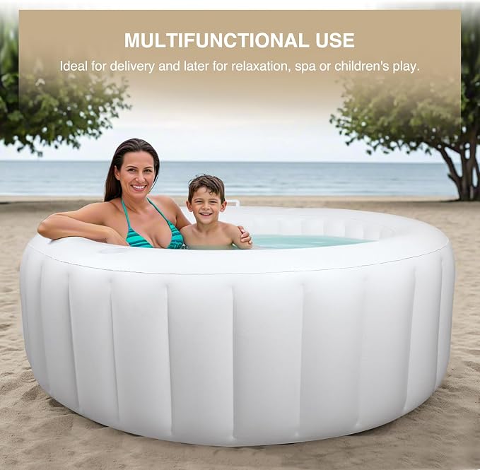 Birth Pool in Marshmallow – Premium Birth Tub with Electric Air Pump & Liner, Birthing Pool for Home Birth,Doula or Midwife Home Birth Kit, Multi-Functional Pool for Relax