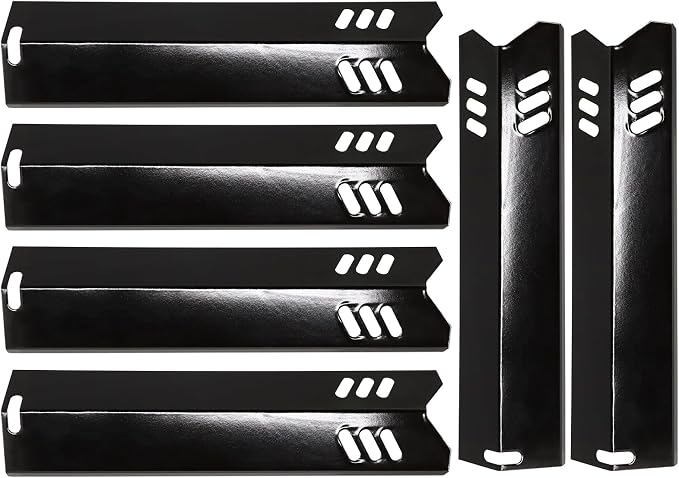 Criditpid Grill Heat Plates Shields for Dyna-Glo DGB610SSP, DGF600SSP, DGF493BNP, DGF510SBP, 15 inch Heat Tents for Outdoor Gourmet GR2205720-OG-00, GR2205723-OG-00, BHG, Backyard Grill Parts, 6-Pack