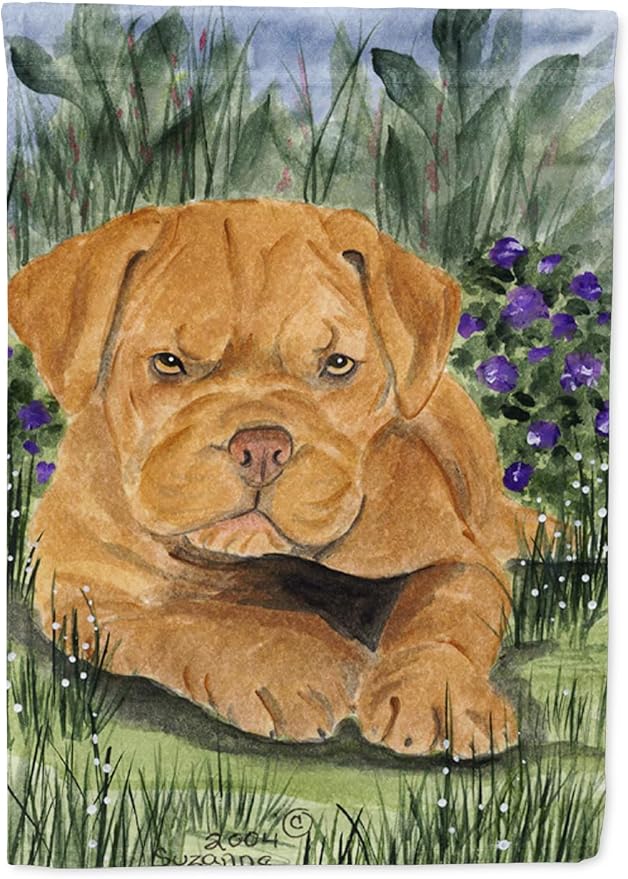 Caroline's Treasures SS8032GF Dogue de Bordeaux Garden Flag Mailbox Flag Decorative Yard Flag Banner Outside Patio Artwork Yard Flower Beds, Garden Size, Multicolor