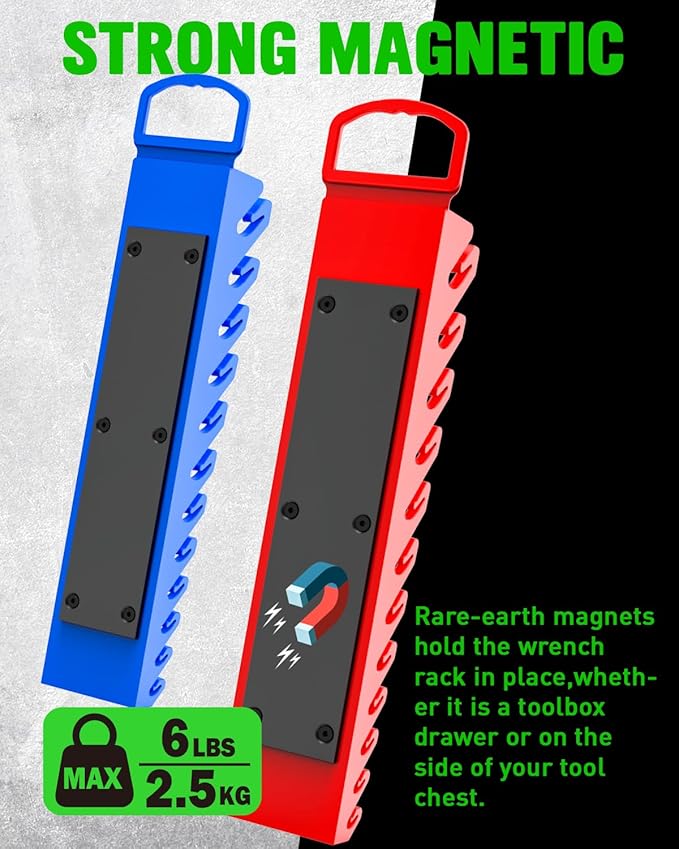 Bundled Products-2 Items: 18PCS Socket Organizer & 2PCS Wrench Organizer