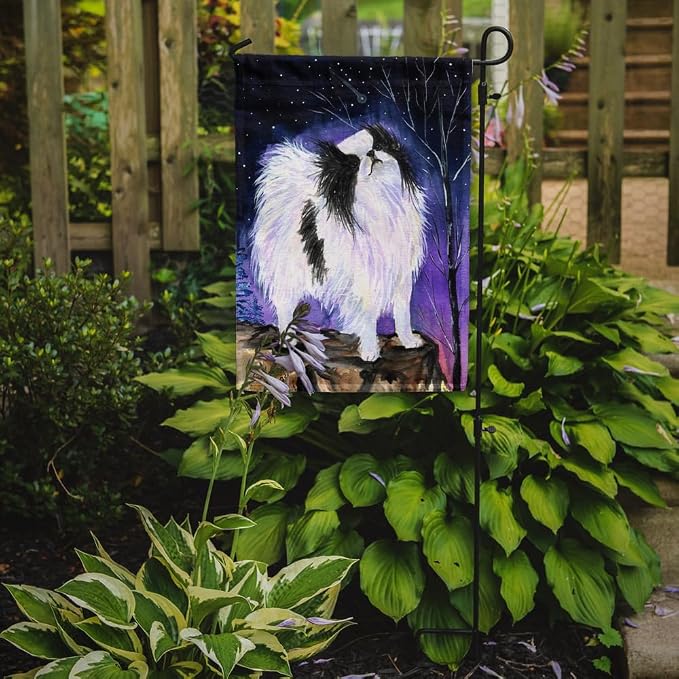 Caroline's Treasures SS8070GF Japanese Chin Garden Flag Mailbox Flag Decorative Yard Flag Banner Outside Patio Artwork Yard Flower Beds, Garden Size, Multicolor
