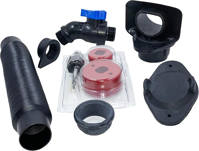 EarthMinded Rain Barrel Diverter Kit for 2x3 | 2x3 Diverter With Spigot and Hole Saw