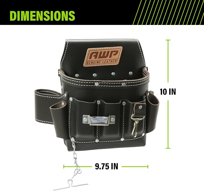 AWP Tool Pouch, Electrician Tool Pouch, Premium, Professional Multi-Pocket Organizer