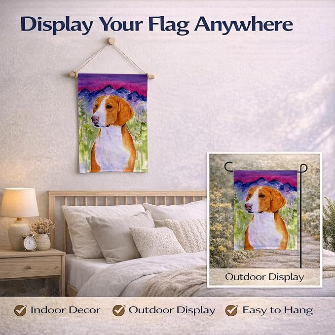 Caroline's Treasures SS1020GF Drever Garden Flag Mailbox Flag Decorative Yard Flag Banner Outside Patio Artwork Yard Flower Beds, Garden Size, Multicolor