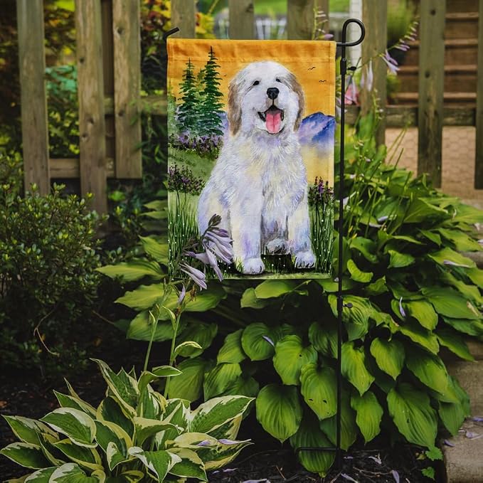 Caroline's Treasures SS8469GF Great Pyrenees Garden Flag Mailbox Flag Decorative Yard Flag Banner Outside Patio Artwork Yard Flower Beds, Garden Size, Multicolor