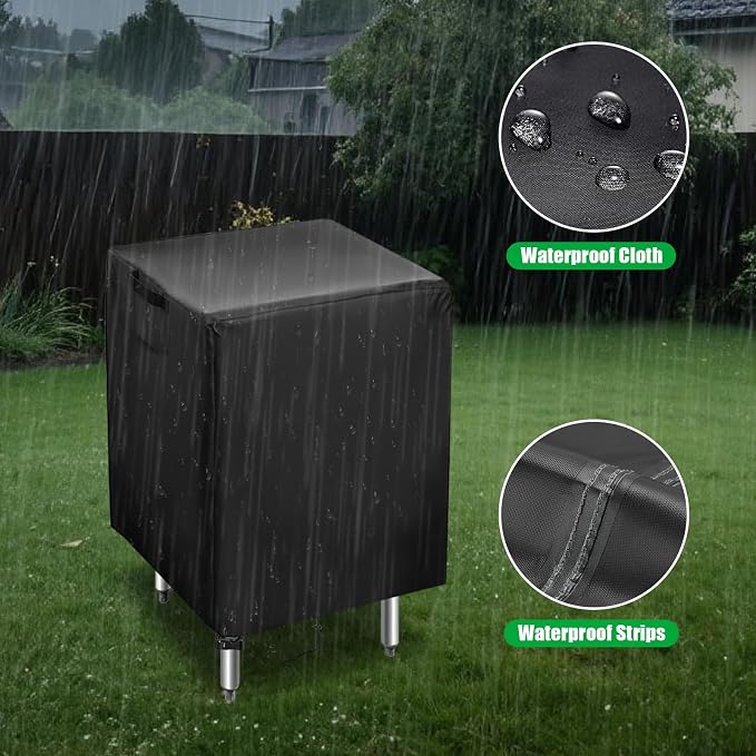 Outdoor Prep Table Cover 36 Inch, Waterproof Patio Stainless Steel Table Cover, Outdoor Grill Cart Table Cover Pizza Oven Table Covers - 36 X 30 X 34 Inch