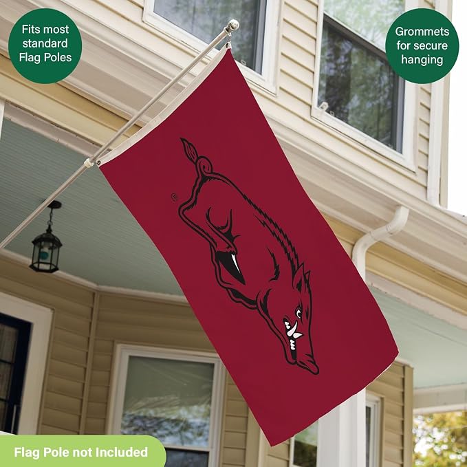 NCAA University of Arkansas Flag