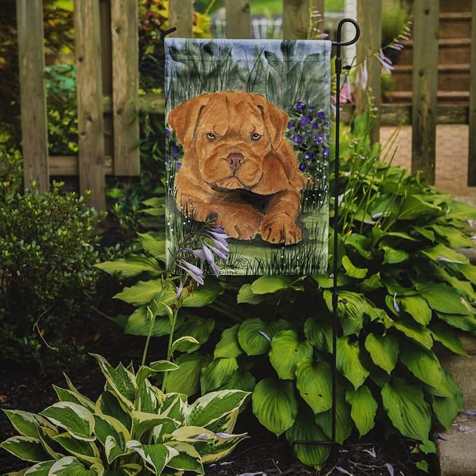 Caroline's Treasures SS8032GF Dogue de Bordeaux Garden Flag Mailbox Flag Decorative Yard Flag Banner Outside Patio Artwork Yard Flower Beds, Garden Size, Multicolor