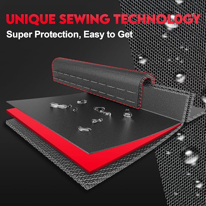 Zettum Tractor Cover - 600D Compact Tractor Cover, Waterproof Tractor Operator Area Covers, Protects Seat & Controls from Rain and Sun, Compatible with John Deere, Kubota, Mahindra and More