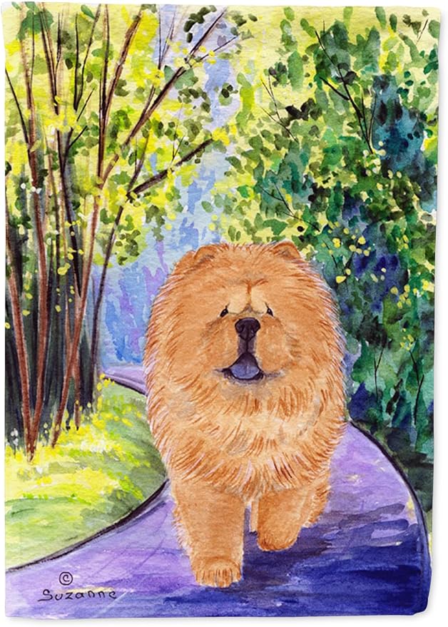 Caroline's Treasures SS7003GF Chow Chow Garden Flag Mailbox Flag Decorative Yard Flag Banner Outside Patio Artwork Yard Flower Beds, Garden Size, Multicolor