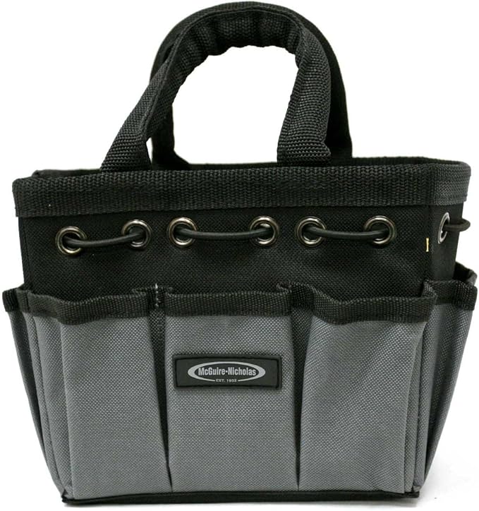 McGuire-Nicholas Mighty Bag Compact Tool Storage Tote, 7-Inch, Grey