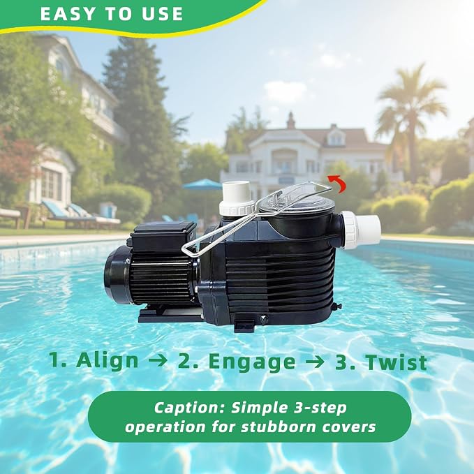 Swimming Pool Pump Cover Removal Wrench Tool Compatible with 110 | Compatible with Hayward Power Flo Pumps, Swimming Equipment, Filter Covers - Replacement - Swimming Pool Pump Wrench U79-11