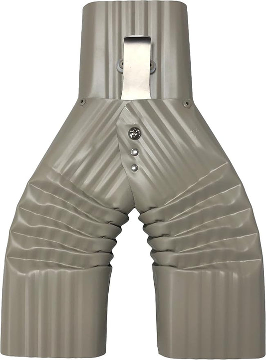 Basic Downspout Diverter for Rain Barrels (2x3), Made in The U.S.A. (Clay)