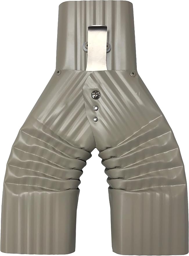 Aluminum 3x4 Downspout Diverter for Rain Barrels | Made in The U.S.A. | Includes Screws & Instructions | Easy DIY for 3x4 Downspouts (Clay)