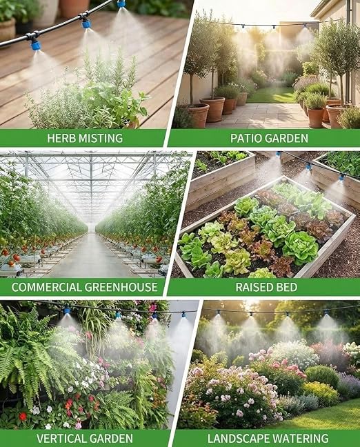 Drip Irrigation System，1/4" Blank Distribution Tubing Watering Hose, DIY Micro Sprinkler Automatic Plant Waterer for Garden, Greenhouse, Raised Bed, Patio & Outdoor Plants （118FT